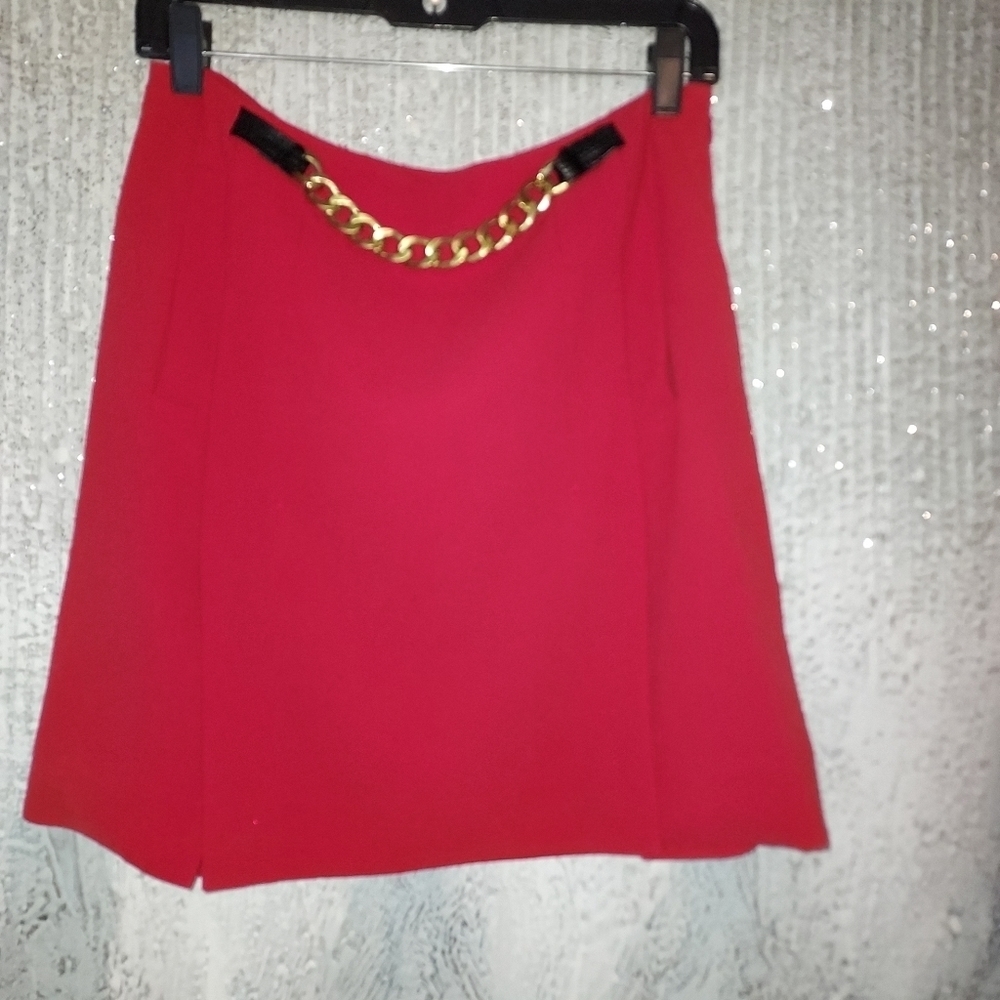DIANE von Furstenberg Kristin Chain Skirt with Slits